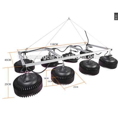 1200w high power hydroponic system led grow lights for cucumber plant factory