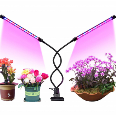 2017 Dual-lamp Grow Light Autien 48LEDs 4 Levels 3 Modes Plant Lights Bulbs Growing Lamps with 360 degree beam angle led lights